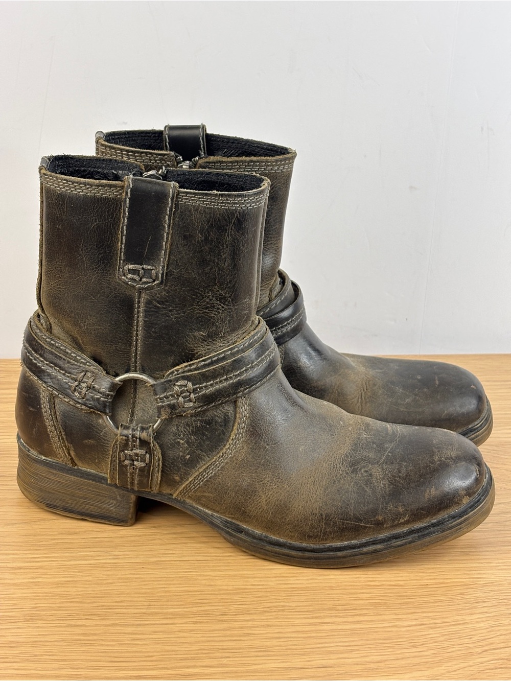 Bed Stu "Wild Portal" Ankle Boots Distressed Leather Mens 9.5
